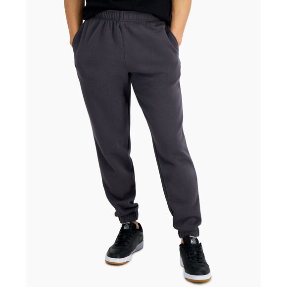 ID Ideology Men's Fleece Sweatpants, Created for Macy's - Deep Charcoal Size S - Picture 1 of 3